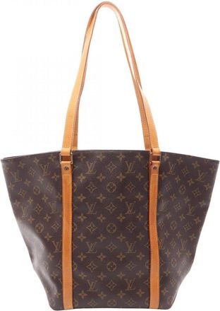 Louis Vuitton Brown Monogram Monogram Leather Handbag Tote Bag (Pre-Owned)