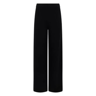 Max Mara Dames, Broeken, Zwart, Maat: S Viscose