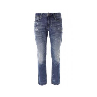 Emporio Armani Heren, Jeans, Blauw, Maat: W34 Katoen