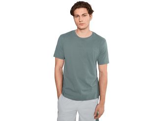 Hanro Living Short Sleeve Crew Neck Shirt Mens T Shirt Studio Green : 2XL, Cotton/Jersey