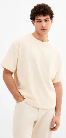 Le 31 Mens Crepe knit T-shirt Oversized fit
