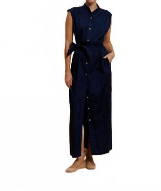 Cali Dreaming Angel Shirt Dress In Midnight