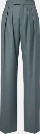 Chlo&eacute; Chlo&eacute; Pleated virgin wool straight pants