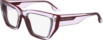Karl Lagerfeld Womens 52mm Red Eyeglasses KL6153N-610-52