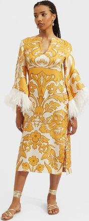 La DoubleJ The Kaftan in Va-Va Plac&eacute;e Gold at Nordstrom, Size X-Small
