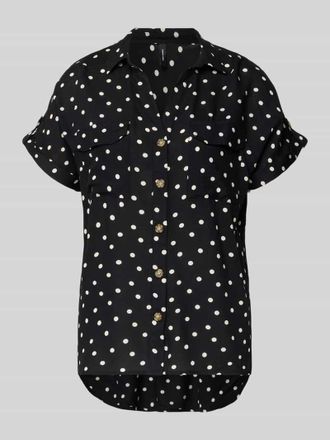 Vero Moda Comfort Fit Bluse aus reiner Viskose Modell BUMPY in Black, Gr&ouml;&szlig;e XL