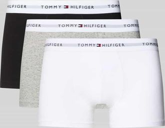 Tommy Hilfiger Trunks aus Baumwoll-Mix im 3er-Pack in Black, Gr&ouml;&szlig;e XXL