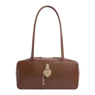 Alviero Martini 1A Classe Love Charm Bag - Dames - Tassen - Bruin - Maat: ONE Size Katoen
