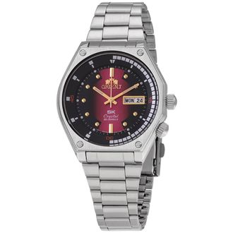 Orient Automatic Pink/Black Dial Stainless Steel Mens Watch RA-AA0B02 R