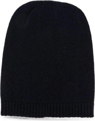Fabiana Filippi Gorro de punto acanalado - Accessories - Mujer - Azul - ONE SIZE