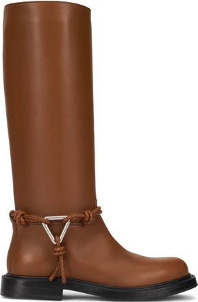 Bottega Veneta Leren laarzen - Dames - Hoge Laarzen - Bruin - 39 EU - Leer - Schoenen