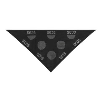 GCDS Gcds - Crystal Logo Bandana - Dames - Accessoires - Zwart - Maat: ONE Size Poliester