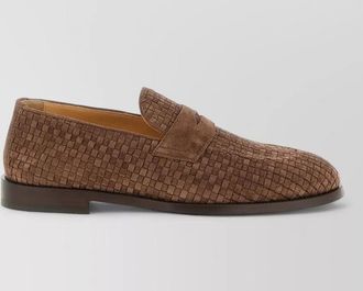 Brunello Cucinelli leather penny loafers