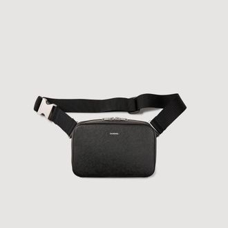 Sandro Small reconstitued leather bag