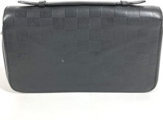 Louis Vuitton Damier Infini Black Damier Infini Long Wallet (Bi-Fold) (Pre-Owned)