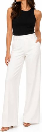 Lyss&eacute; Erin High Waist Wide Leg Pants In Chalk