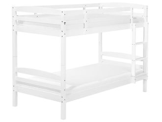 Beliani Cama para ni&ntilde;os de madera blanco 90x200