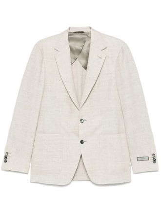 Canali single-breasted blazer - Neutrals