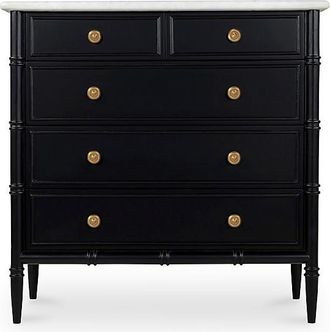 Anthropologie Eleanor Marble Top Five-Drawer Dresser