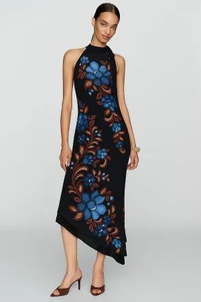 Farm Rio x Anthropologie Halter Maxi Dress