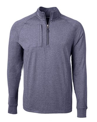 Cutter & Buck Adapt Eco Knit Heather Mens Quarter Zip Pullover