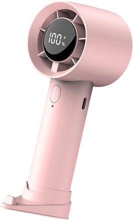 OEM Ventilador Digital Port&aacute;til Con Pantalla, Velocidad Ajustable, Carga Usb, Ideal Para La Oficina, El Hogar Y Exteriores, Color Rosa