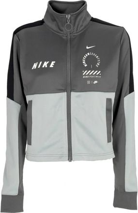 Nike Sportswear Track Top Dames Jas - Dames - Sportshirts - Grijs - XS - Polyester - Fitness