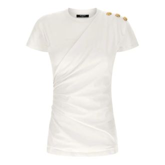 Balmain Mujer, Camisetas, Blanco, Talla: S