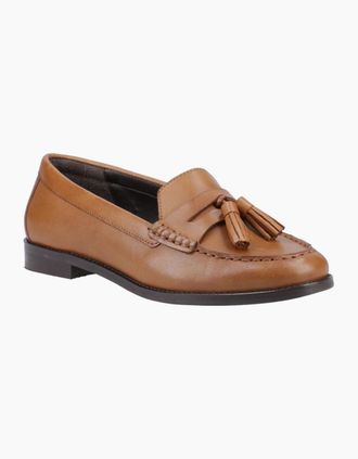 Hush Puppies Womens Connie Womens Tassel Loafers - Brown - Size: 8