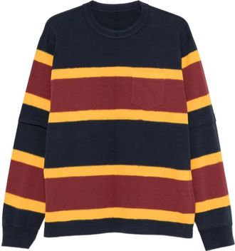 sacai Trui - Heren - Ronde hals truien - Veelkleurig - S - Truien & Vesten