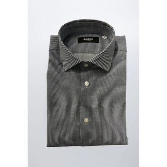 Baldinini Blue Cotton Men Mens Shirt