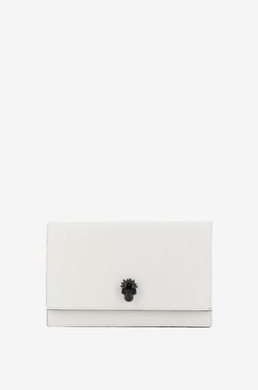 Alexander McQueen Schultertasche aus Leder mit Nietendetail Skull Small