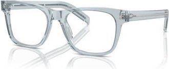 Prada 54mm Rectangle optical glasses in Blue at Nordstrom