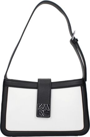 Karl Lagerfeld White Leather Shoulder Womens Bag
