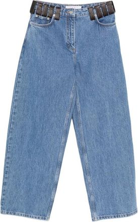 Iro Archies Leather-trim Jeans