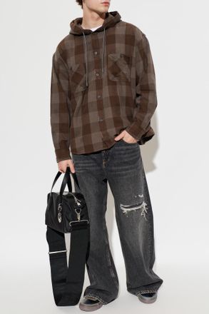 Diesel Shirt S-DRUM-HOODY, Mens, Brown