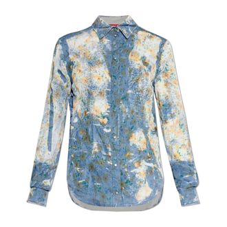 Diesel Shirts, female, Blue, Size: XS C-Assy Shirt