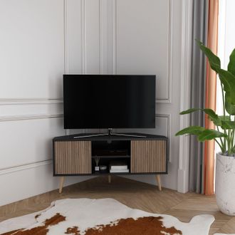 Decorotika Lesson 120 cm Corner TV Unit for TVs up to 51 in Light Brown