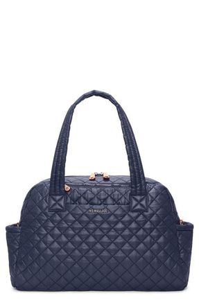 MZ Wallace Jimmy Deluxe II Quilted Nylon Duffle Bag in Dawn at Nordstrom