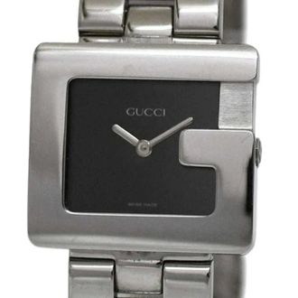 Gucci Vintage, unisex, Zwart, ONE Size, Pre-owned Vintage Polshorloge