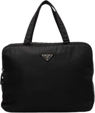 Prada Pre-owned Vintage Handbag - Dames - Vintage Handtas - Zwart - ONE Size - Nylon - Vintage