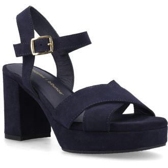 Hush Puppies Ophelia Su&egrave;de Dames Marine Sandalen