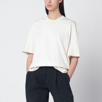 Golden Goose White Vintage Cotton Star T Shirt