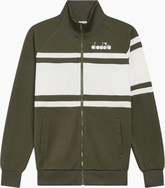 Diadora Mens Diadora 80s Green Rifle Track Jacket - Tan - Size: 42/Regular