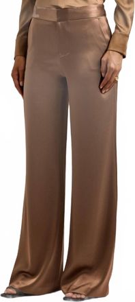 Alice & Olivia Calvin Pant In Camel