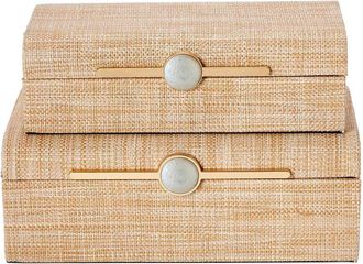 Tozai Home Home Set Of 2 Grass Boxes