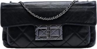 Chanel Pre-owned Classic Flap Shoulder Bag - Dames - Vintage Schoudertas - Zwart - ONE Size - Leer - Vintage