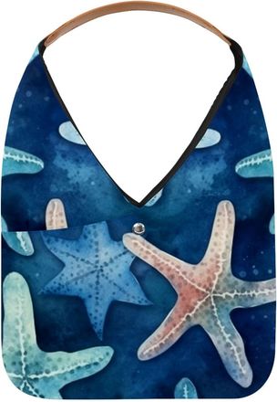 Generic Starfish Reusable Lightweight Grocery Bags - Foldable Into Compact Pouch, Washable & Sturdy, Multipurpose for Shopping and Travel