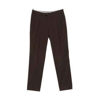 Corneliani Suit Trousers, male, Brown, Size: XL Suit Trousers