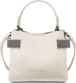 Brunello Cucinelli Small Top-Handle Essence bag in Ivory at Nordstrom